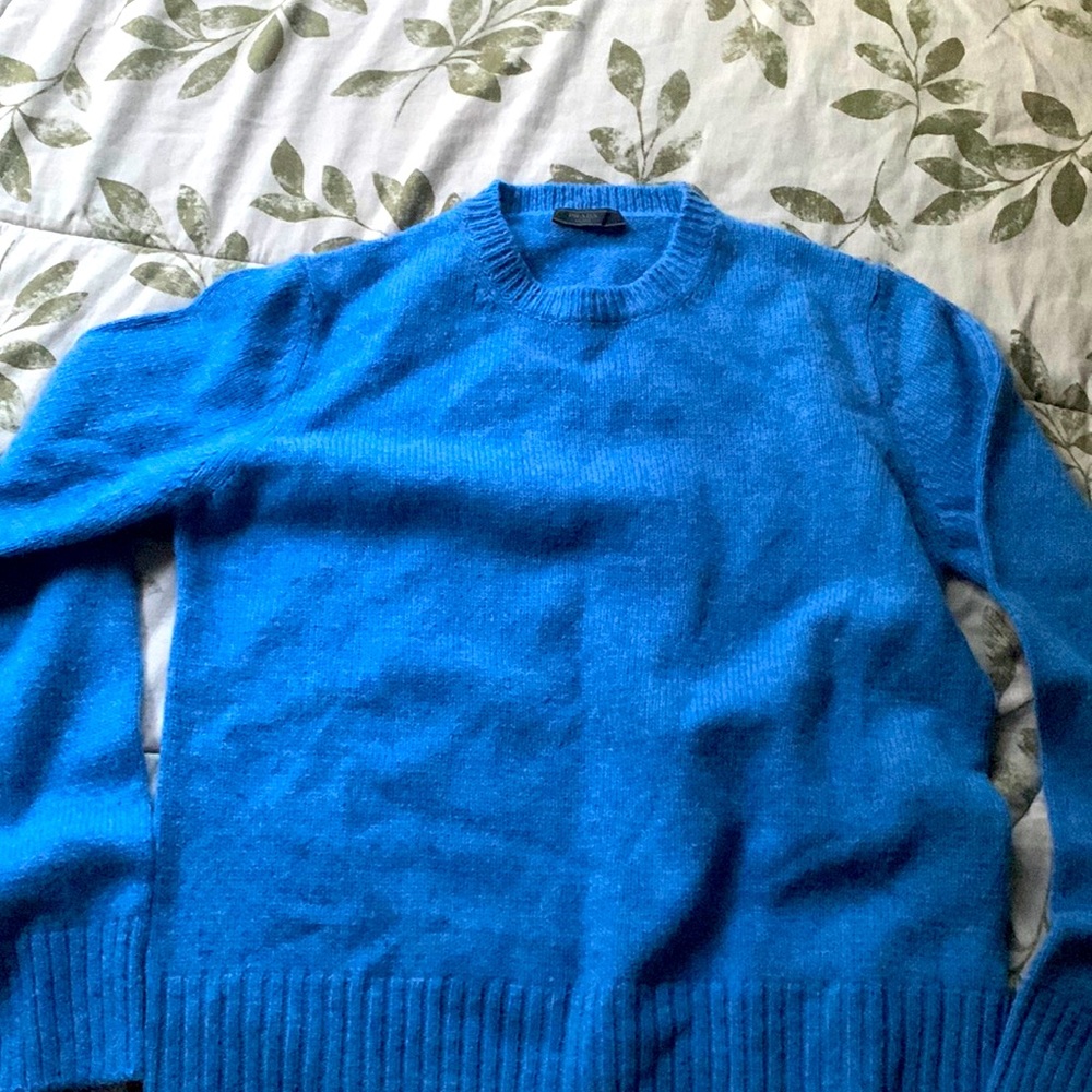 Prada Bright Blue Crewneck Sweater